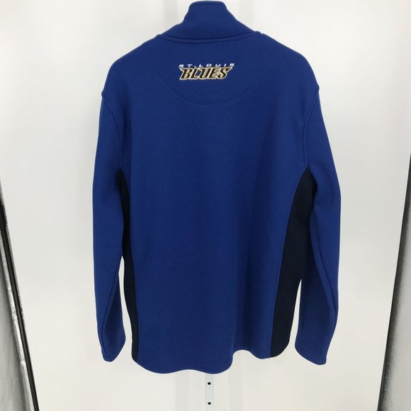 Men's St. Louis Blues XL Fleece Full Zip Jacket Official NHL - Picture 2 of 13